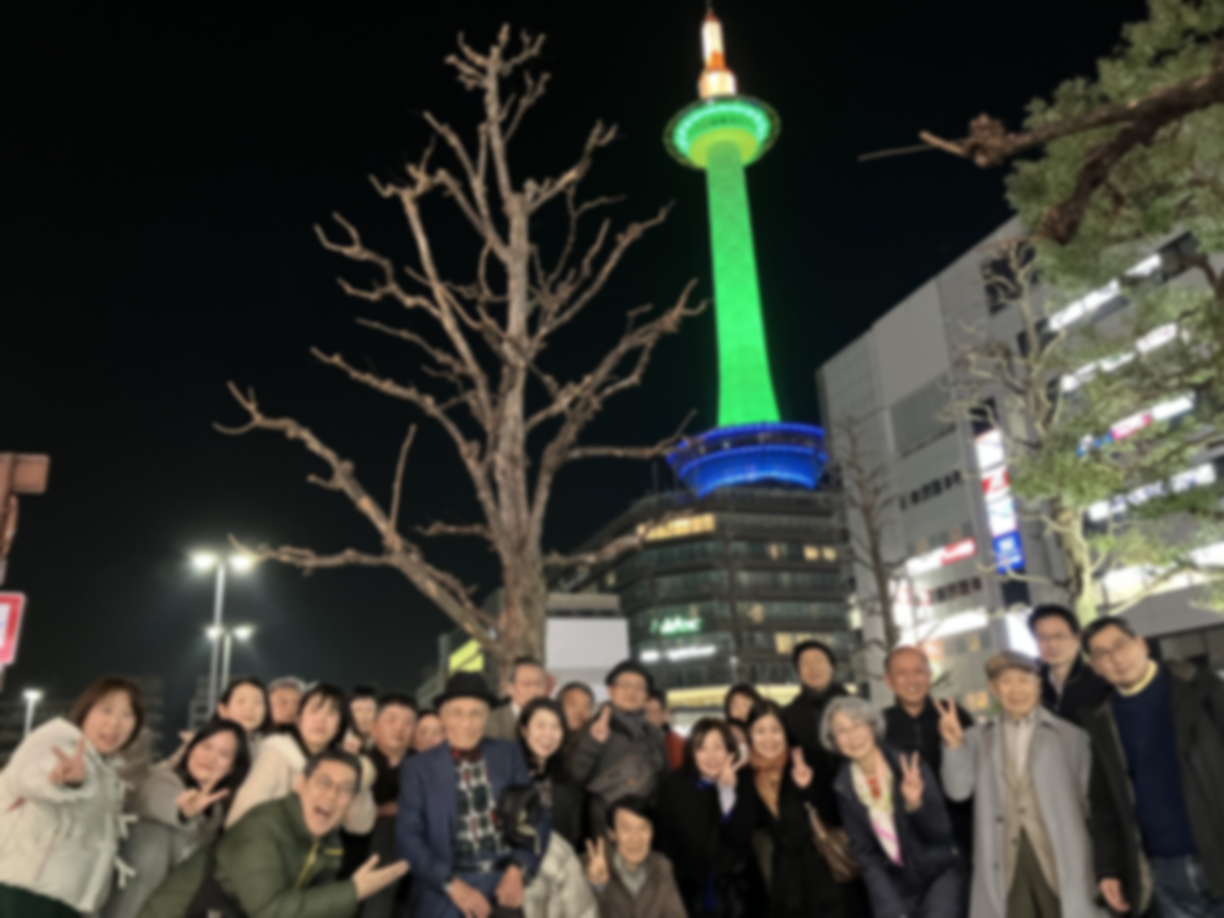 駅前でのショット